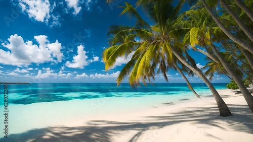 Transport yourself to a serene paradise in the Maldives with a breathtaking photograph ai generative © ArtfuIInfusion769