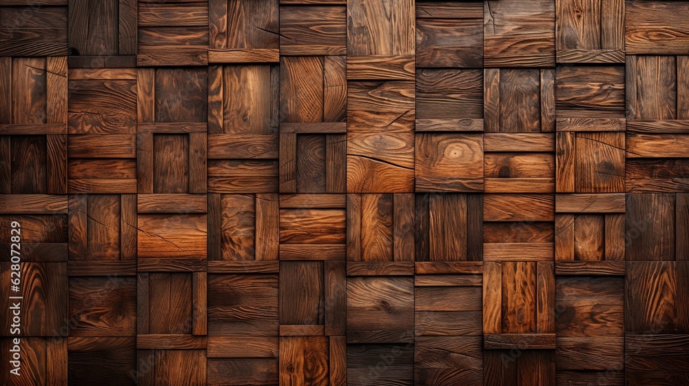 Wooden oriental background with Arabic patterns. Generative AI Wooden oriental background with Arabic patterns. Generative AI