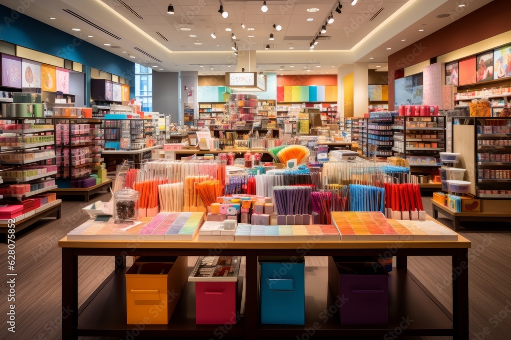 Bright And Cheerful Stationery Store, Generative AI