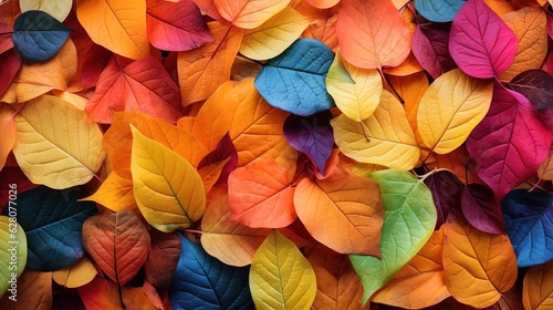 Multicolored autumn leaves,...
