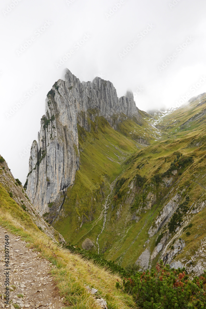 Obraz premium Saxer Luecke, the Swiss Alps, Appenzell 