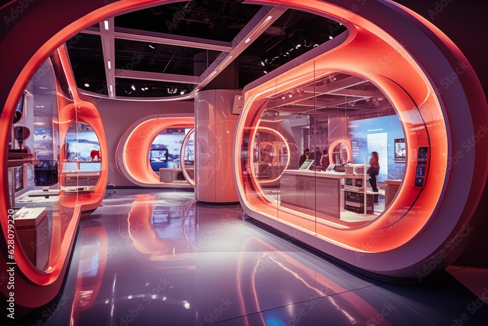 High Tech And Futuristic Gadget Store, Generative AI High Tech And Futuristic Gadget Store, Generative AI