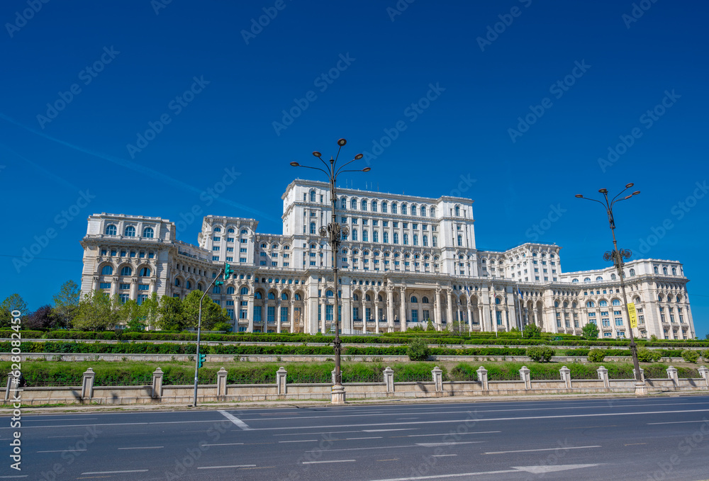 Naklejka premium The Palace of the Parliament, Bucharest, Romania.