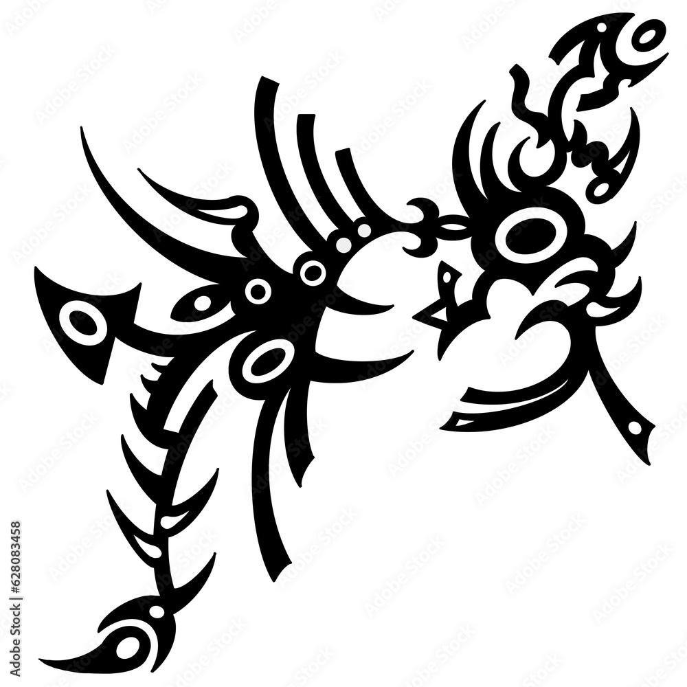 Obraz premium deer tattoo