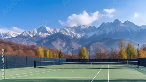 tennis court beautiful background