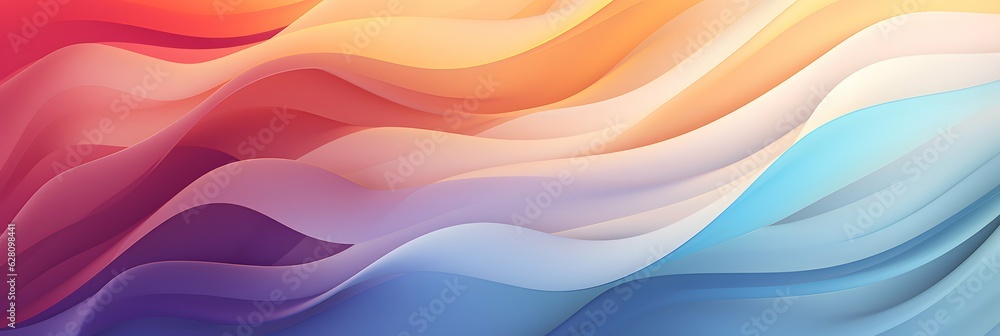 Abstract illustration wallpaper background design, colorful drawing, pattern, wide resolution