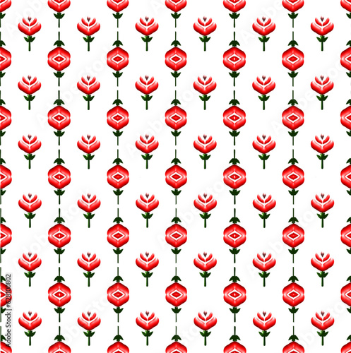 Red roses pattern