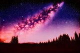 The milky way on the sky