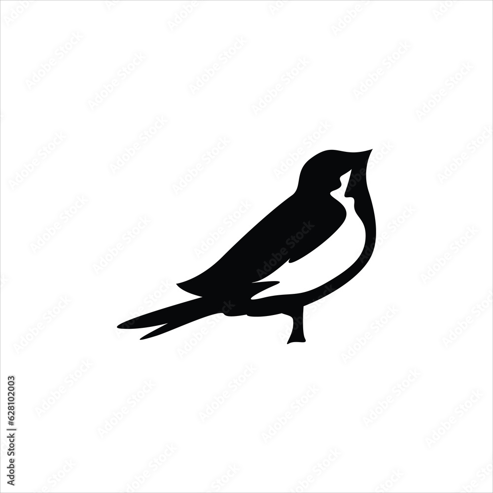 Obraz premium bird vector logo icon
