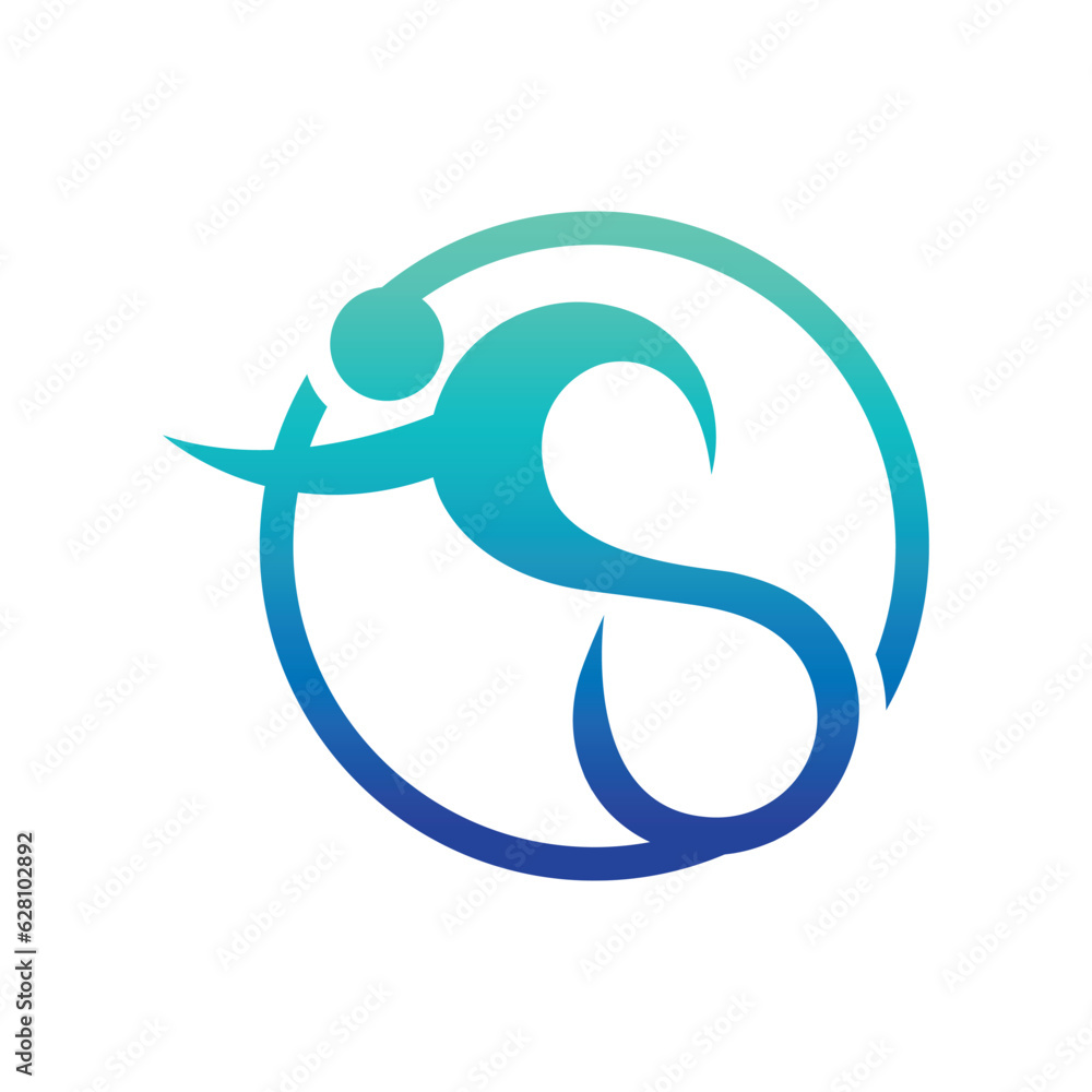 Abstract people body health logo Abstract people body health logo