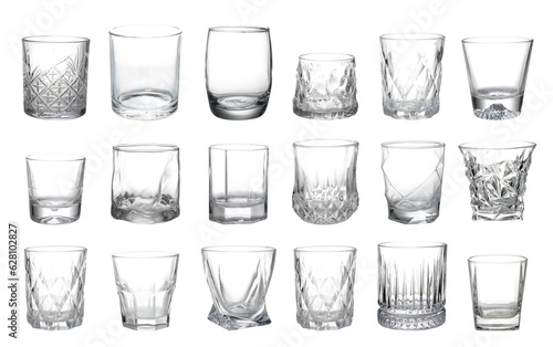 Foto whiskey glass isolated on Transparent background whiskey on the rocks