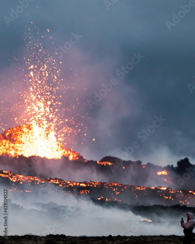 Selfie by the volcano