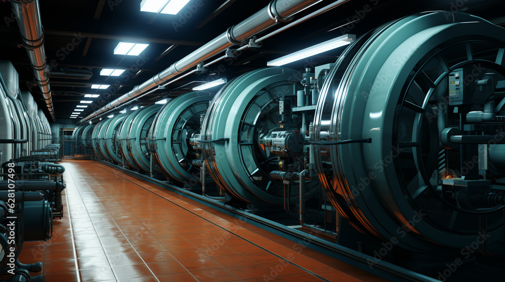 Ventilation system for data center. Generative Ai Ventilation system for data center. Generative Ai