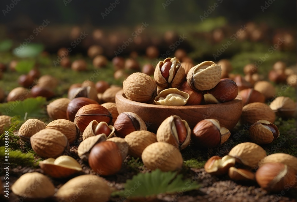 nuts on the table, Generative Ai