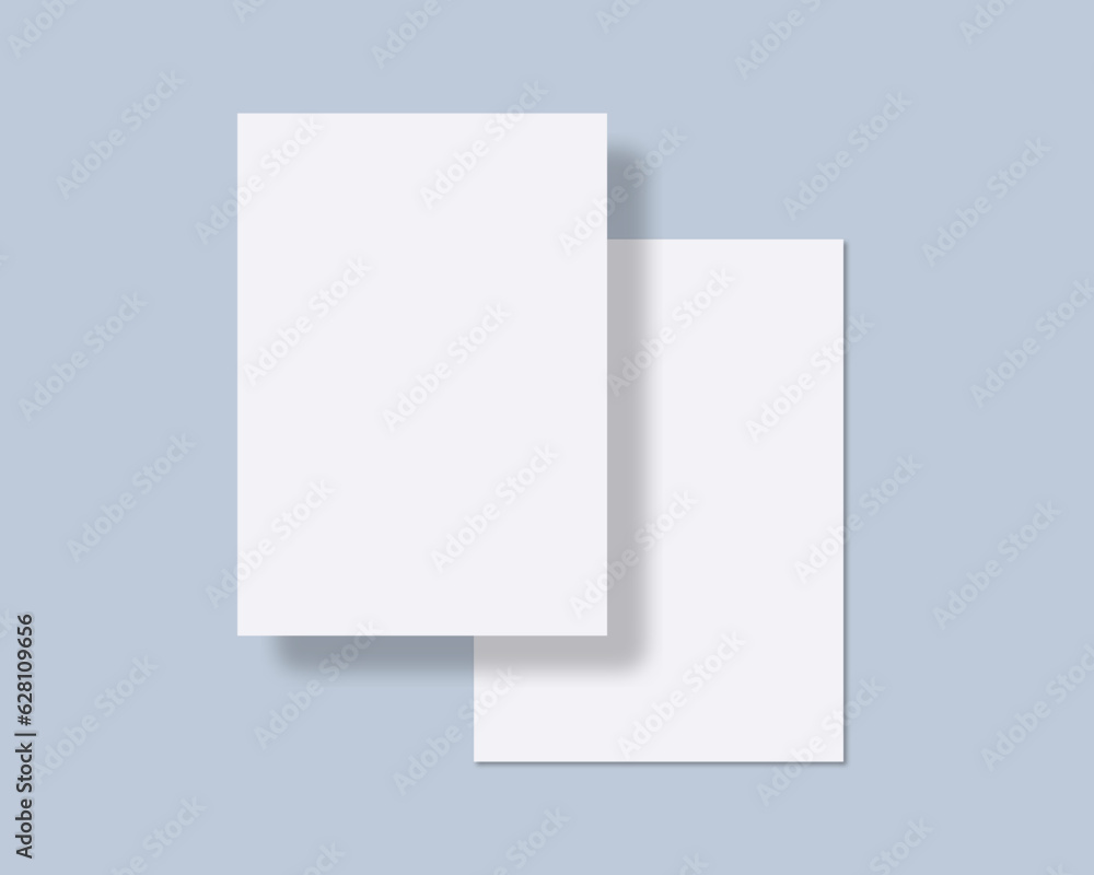 A4 paper mockup in clean background. A4 paper mockup in clean background.