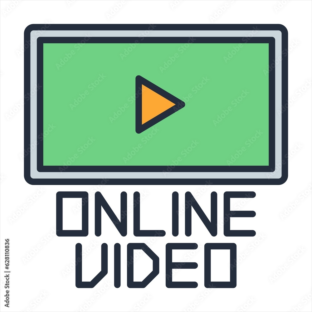 Video player colorful windows. Concepts: online Internet streaming video technology. Home cinema movies, films watching, Smart digital TV, video blogging Video player colorful windows. Concepts: online Internet streaming video technology. Home cinema movies, films watching, Smart digital TV, video blogging