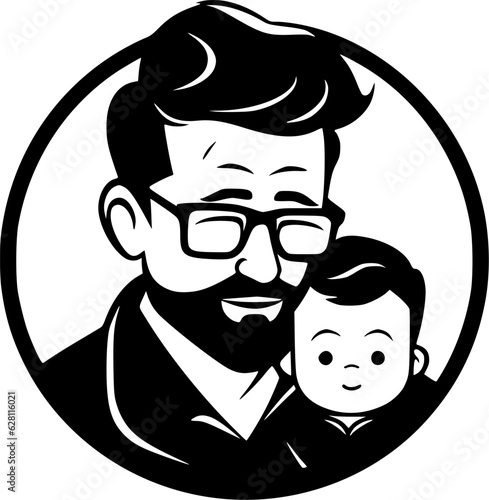 Father | Minimalist and Simple Silhouette - Vector illustration