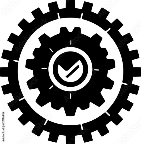 Gear | Black and White Vector illustration