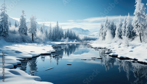 winter landscape in the mountains © Daunhijauxx