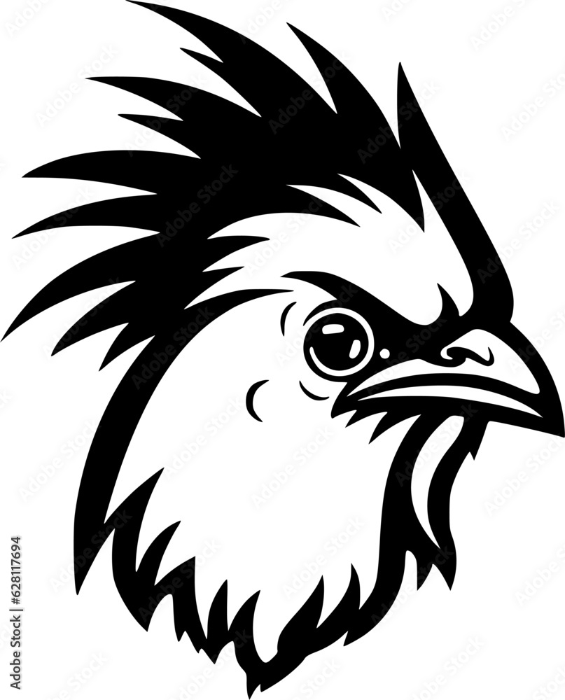 Fototapeta premium Chicken | Minimalist and Simple Silhouette - Vector illustration