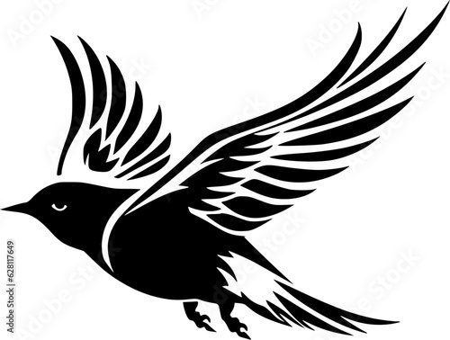 Bird - Minimalist and Flat Logo - Vector illustration
