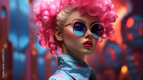 Fashionista beauty character doll 3d render