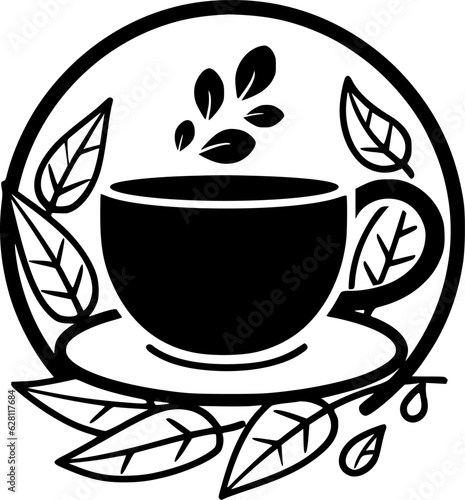 Coffee - Black and White Isolated Icon - Vector illustration