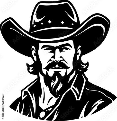 Cowboy - High Quality Vector Logo - Vector illustration ideal for T-shirt graphic