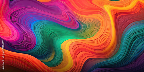 Colorful organic background. Abstract wallpaper design. Generative AI