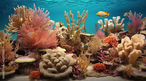 Coral and fish around shaab mahmud generate ai