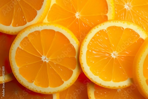 Macro shot of Orange slices