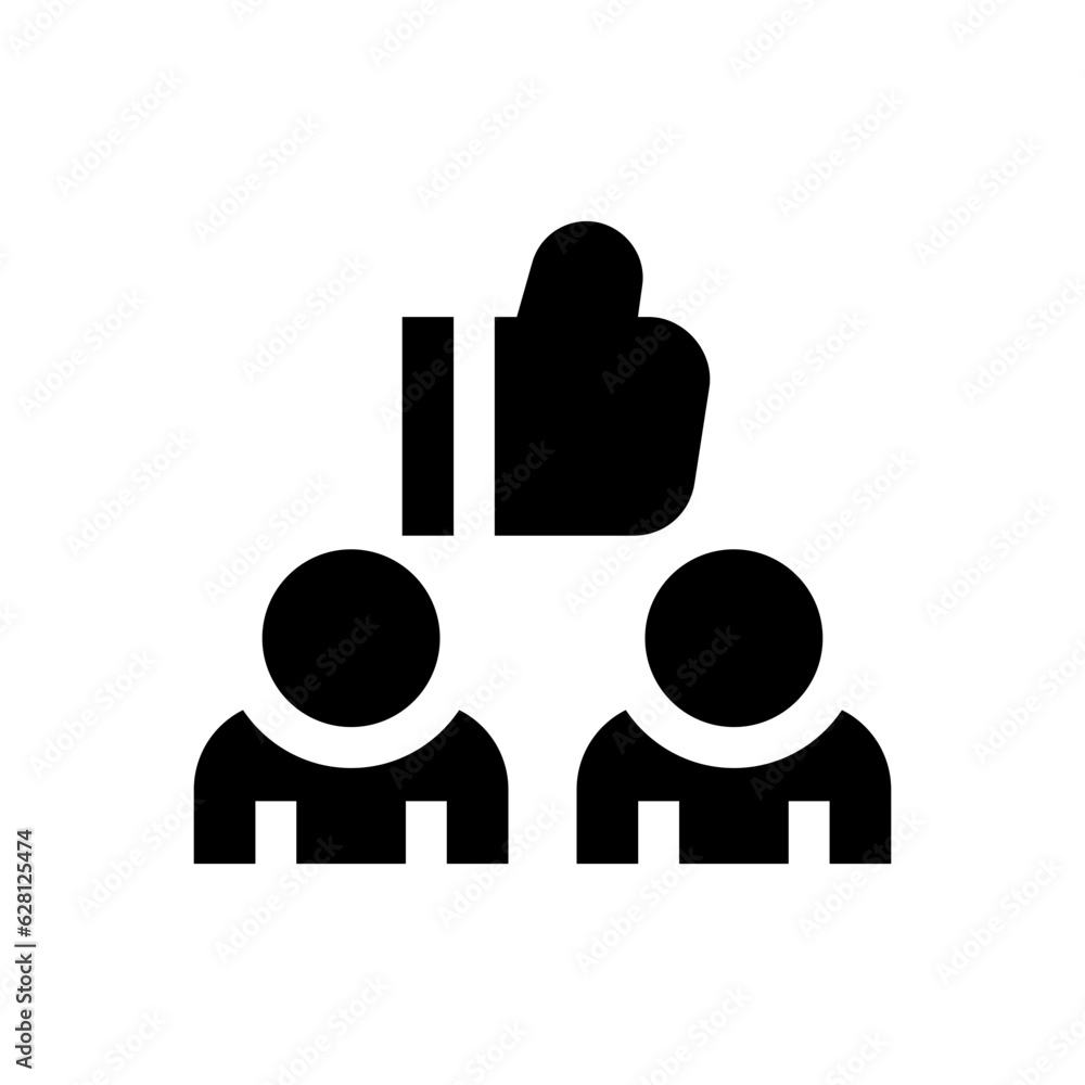 respect glyph style vector icon for any project respect glyph style vector icon for any project