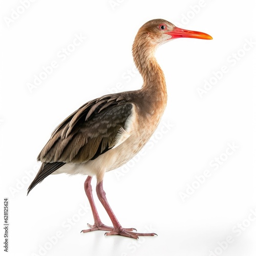 Clapper rail bird isolated on white. Generative AI
