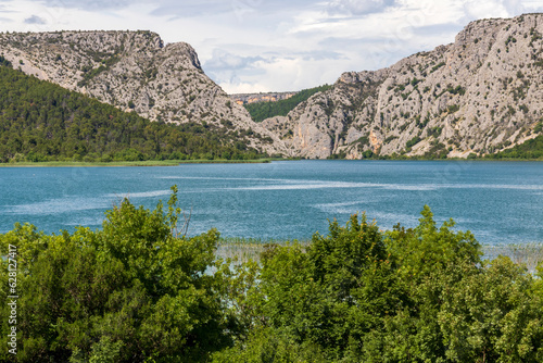 Krka river at Krka national park in Croatia. © jefwod