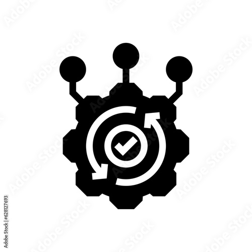 automated glyph style vector icon for any project