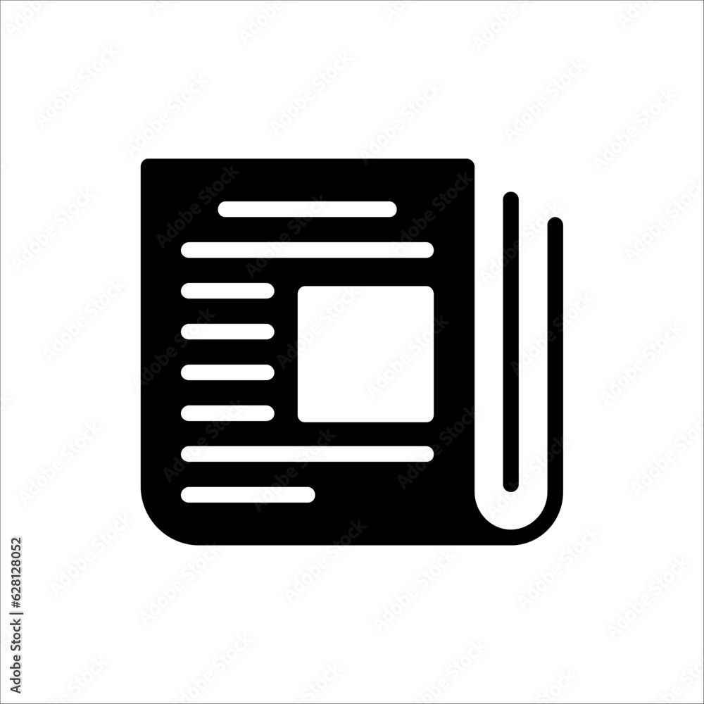 newspaper icon vector for web design, ui, and app. isolated on white background newspaper icon vector for web design, ui, and app. isolated on white background