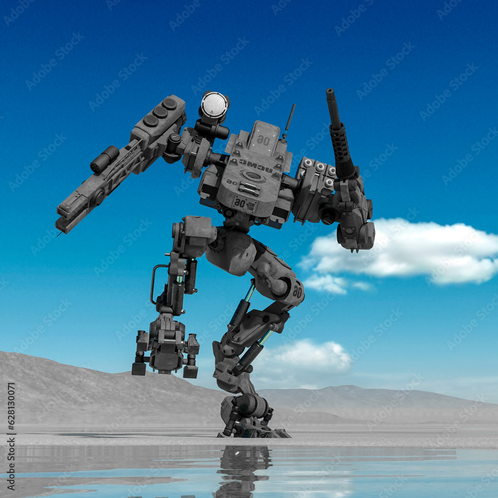 combat mech stepped in it on desert after rain combat mech stepped in it on desert after rain