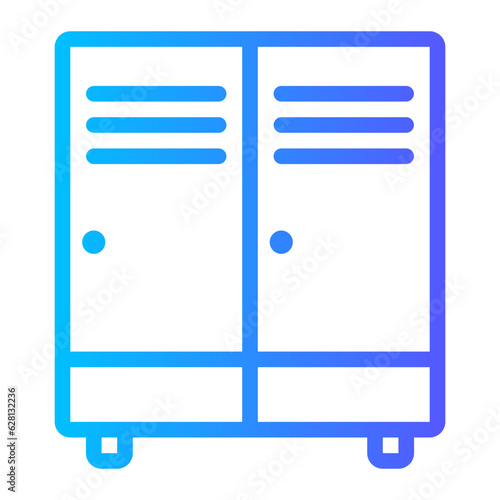 locker room gradient icon