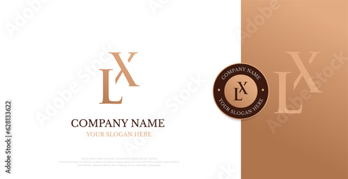 Initial LX Logo Design Vector 