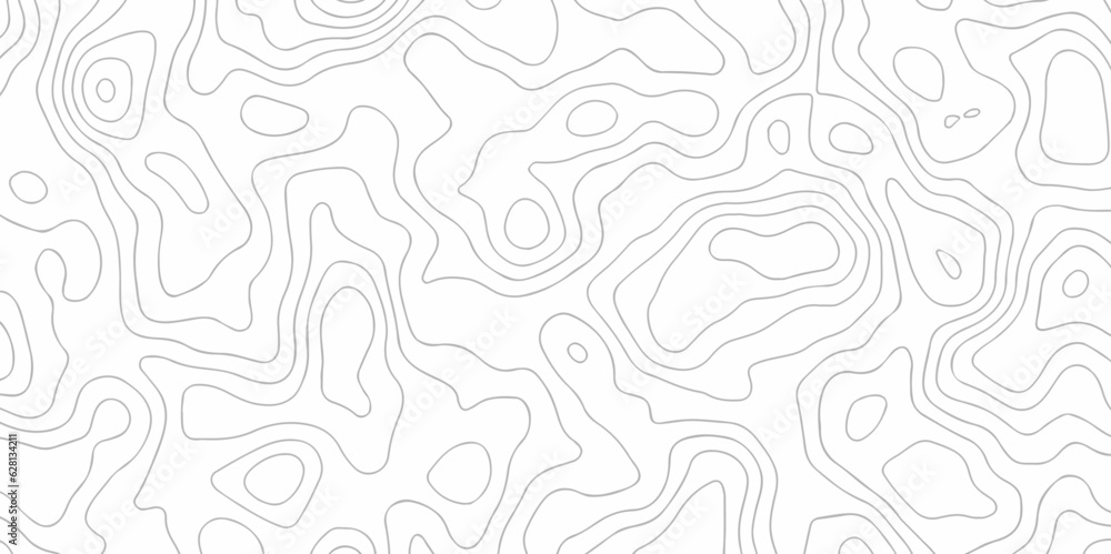 Seamless  Abstract lines background. Contour maps. Vector illustration, Topo contour map on white background, Topographic contour lines vector map seamless pattern.