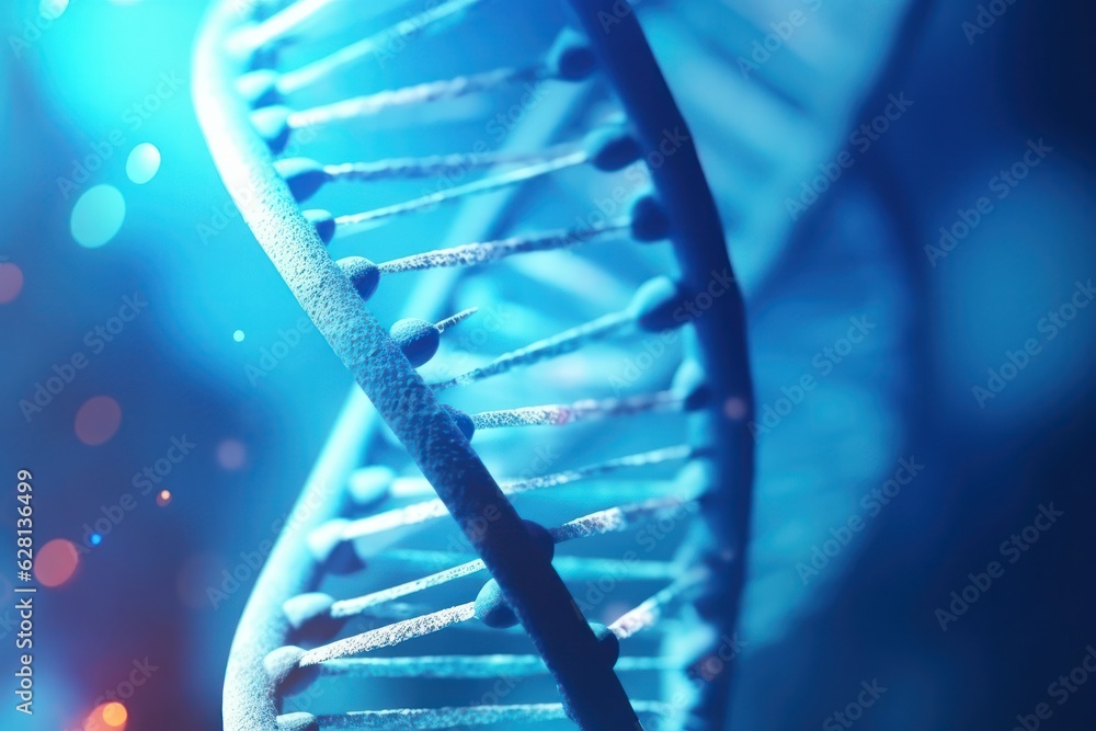 macro of DNA helix realistic model genome molecule educative material macro of DNA helix realistic model genome molecule educative material