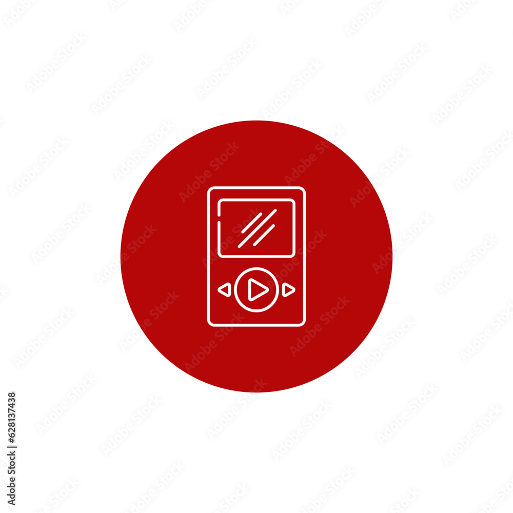 mp3 player icon vector design symbol of music player and video player mp3 player icon vector design symbol of music player and video player