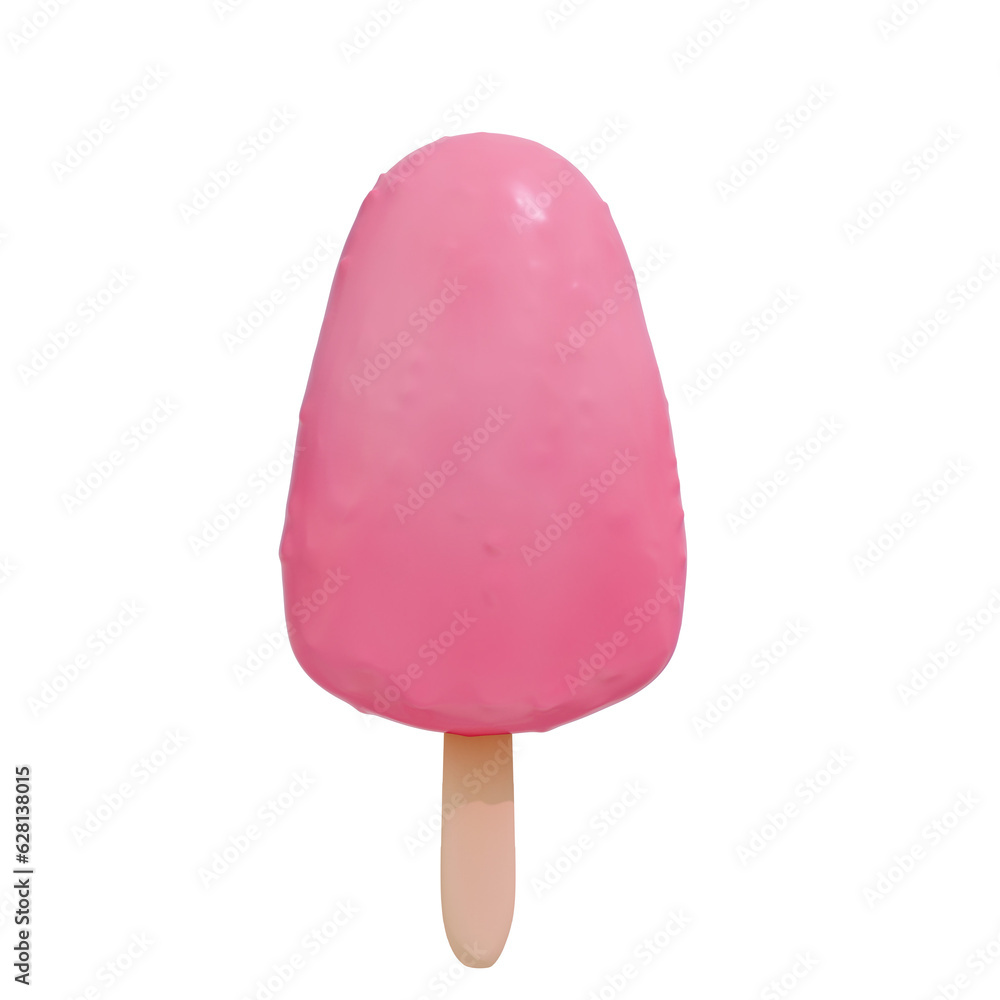 Strawberry 3d illustration on transparent background Strawberry 3d illustration on transparent background