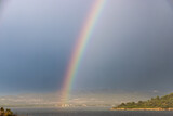 A rainbow on the Adriatic Sea, Croatia