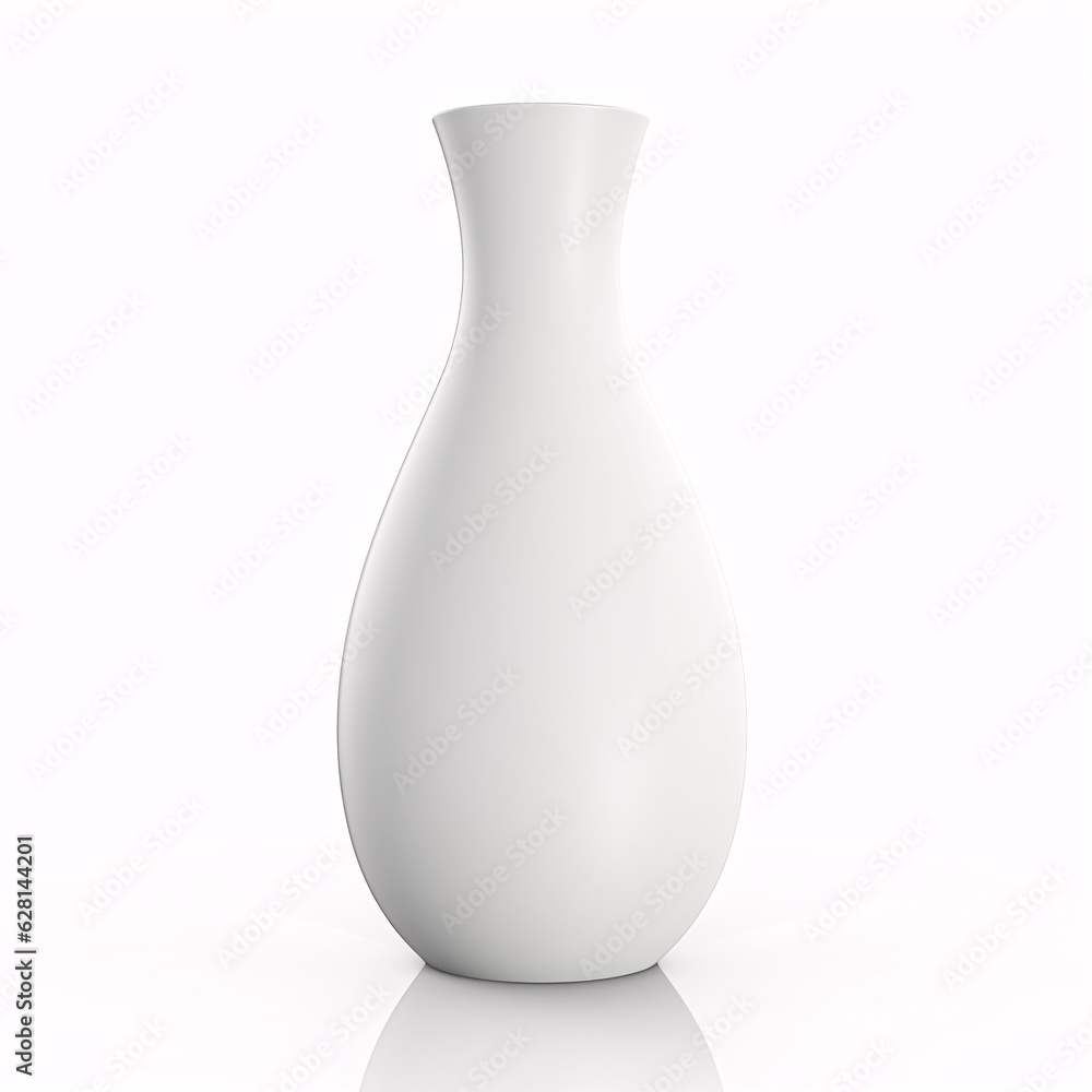 Minimal vase isolated on white background. Minimalistic scandinavian design. Minimal vase isolated on white background. Minimalistic scandinavian design.