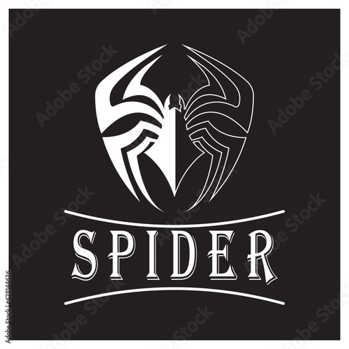 Spider logo icon design vector