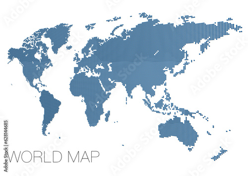 ドットの世界地図 アフリカ中心 影付き_03