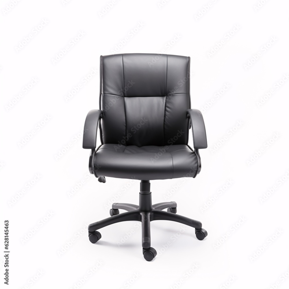 Office manager or guest chair isolated on white background. Director's chair with wheels.. Office manager or guest chair isolated on white background. Director's chair with wheels..