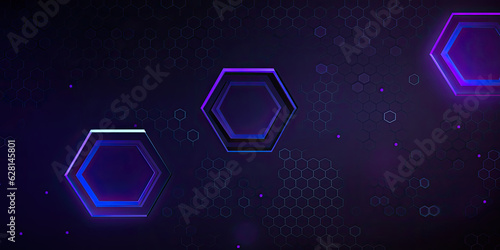 Abstract geometrical purple background. Generative AI
