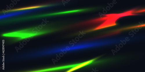 Background with light lens flare, light refraction effect
